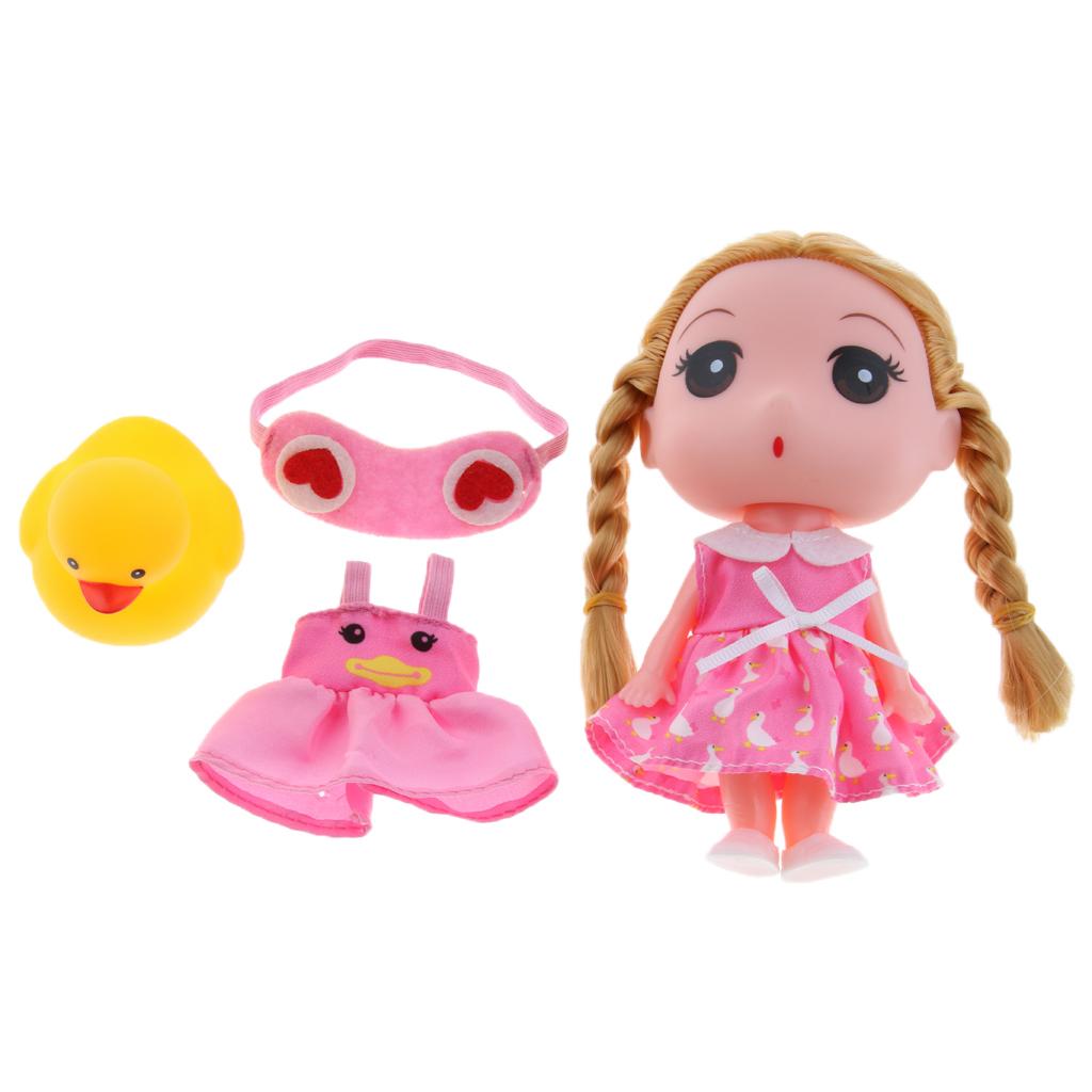 Princess Girl Fashion Doll in Dress Kids Toys Birthday Gift Pink