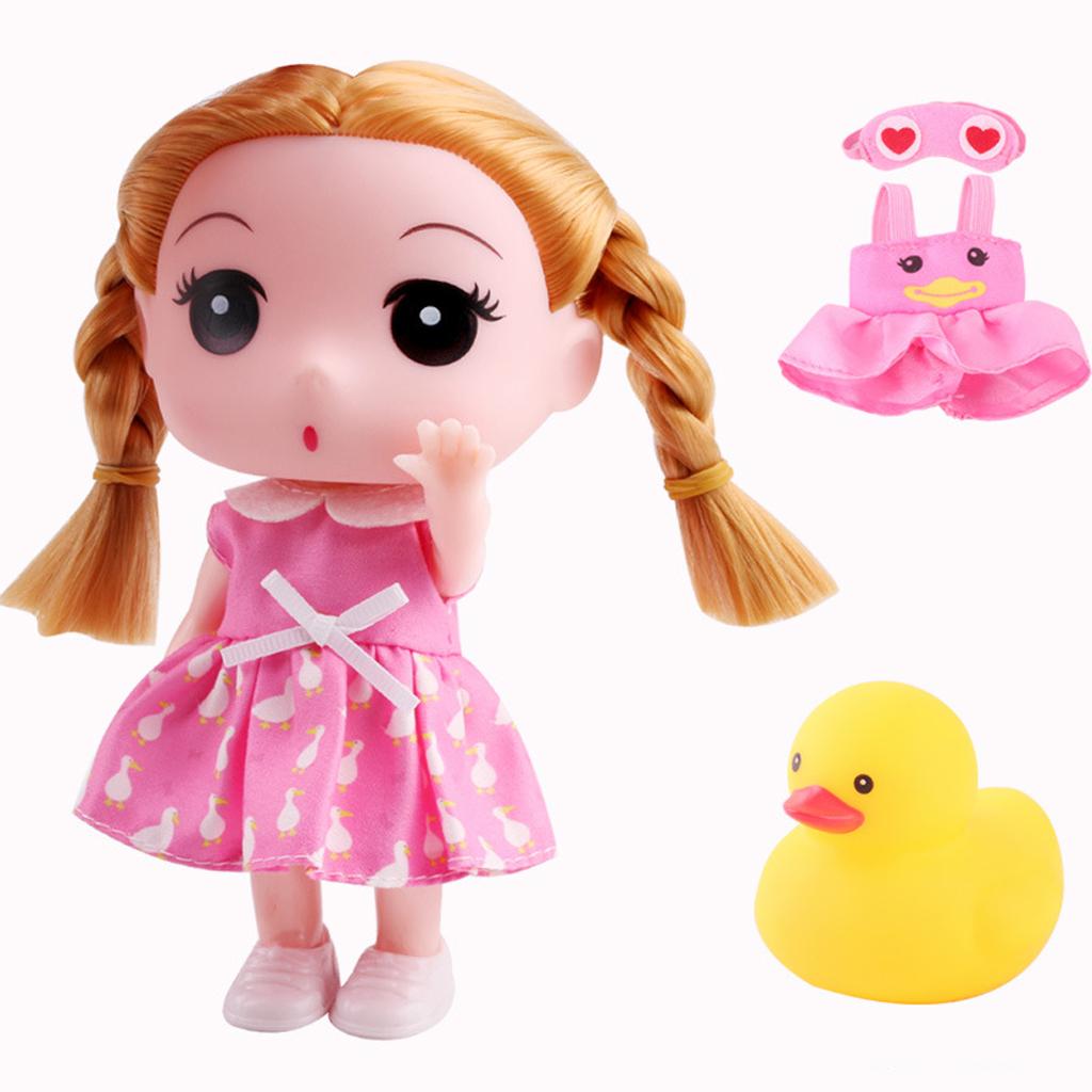 Princess Girl Fashion Doll in Dress Kids Toys Birthday Gift Pink