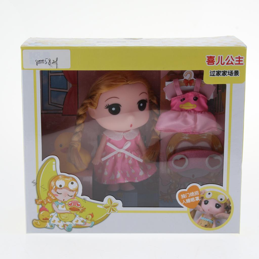 Princess Girl Fashion Doll in Dress Kids Toys Birthday Gift Pink