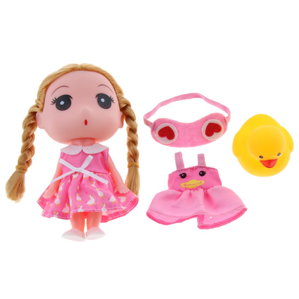 Princess Girl Fashion Doll in Dress Kids Toys Birthday Gift Pink