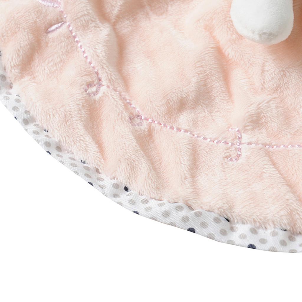 Baby Bunny Security Blanket Plush Comforter Sleep Stuffed Toy Pink