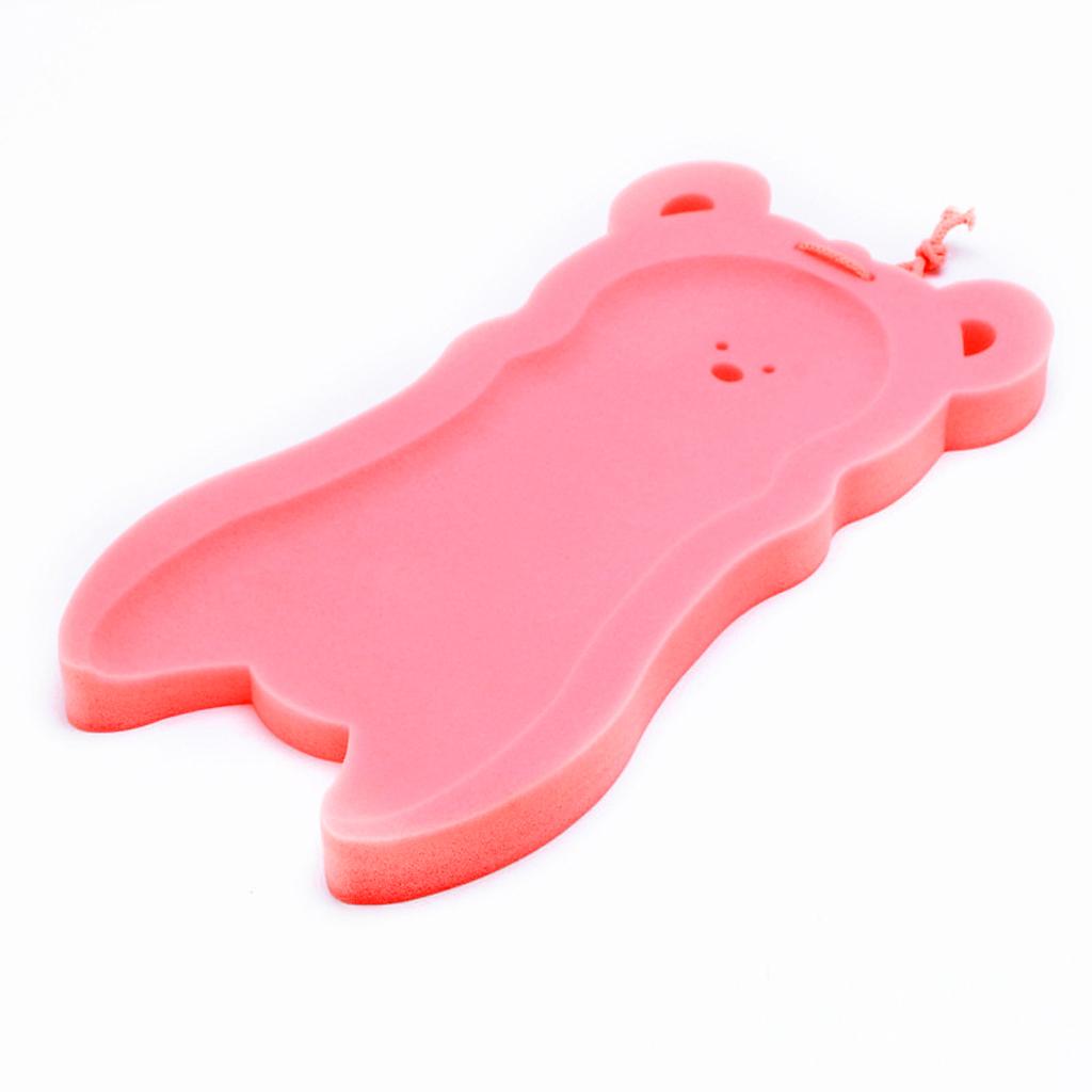 Baby Bath Sponge Support Pad Safety Aid Bathing Mat Non Slip Pink 52cm