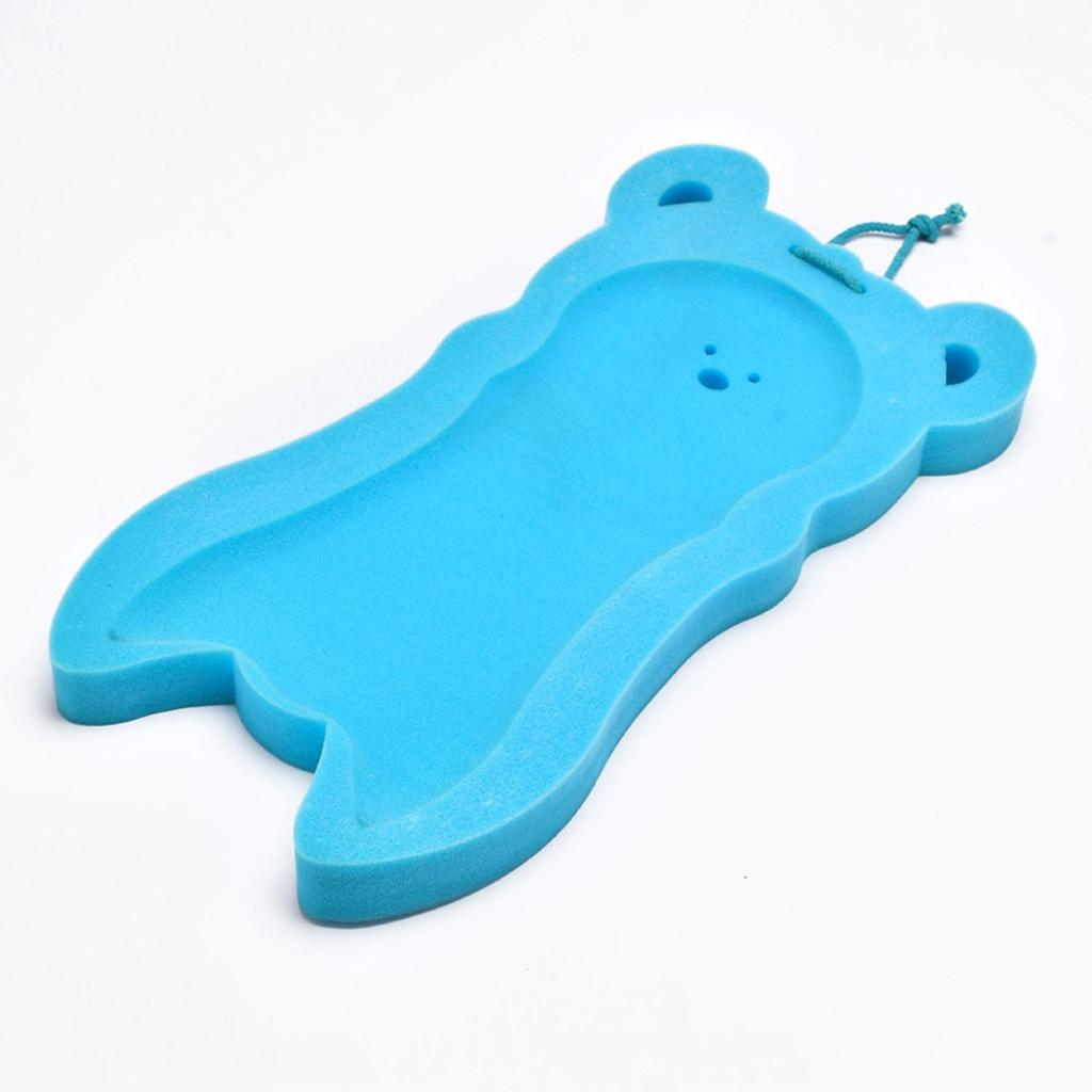 Baby Bath Sponge Support Pad Safety Aid Bathing Mat Non Slip Blue 52cm