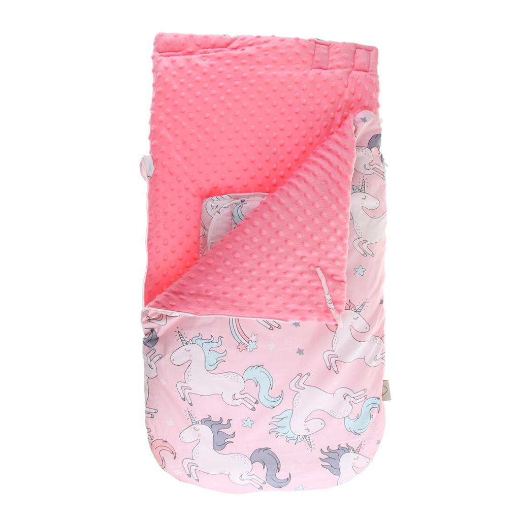 Baby Infant Newborn Cartoon Sleeping Bag Warm Swaddle Blanket Pink Unicorn