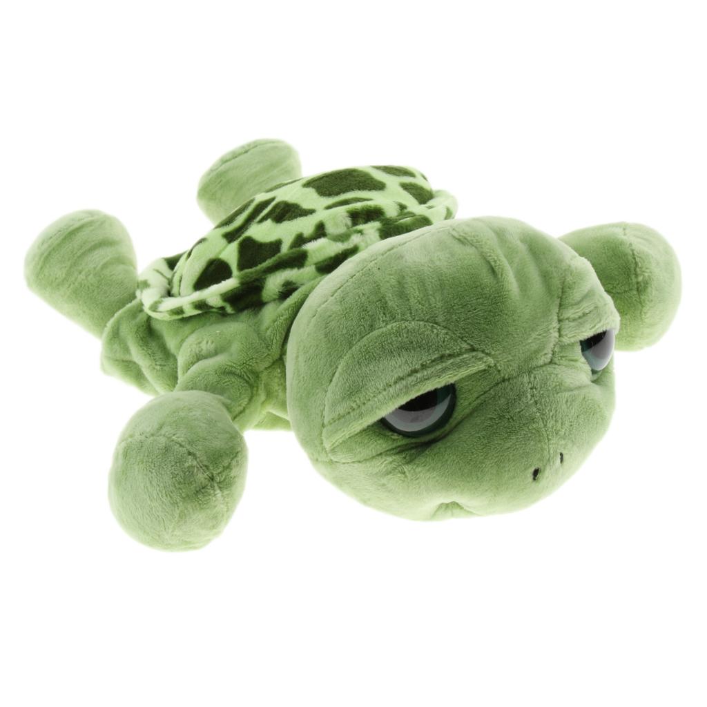 31cm Soft Plush Zoo Animals Hand Puppets for Kids Pretend Role Play Turtle