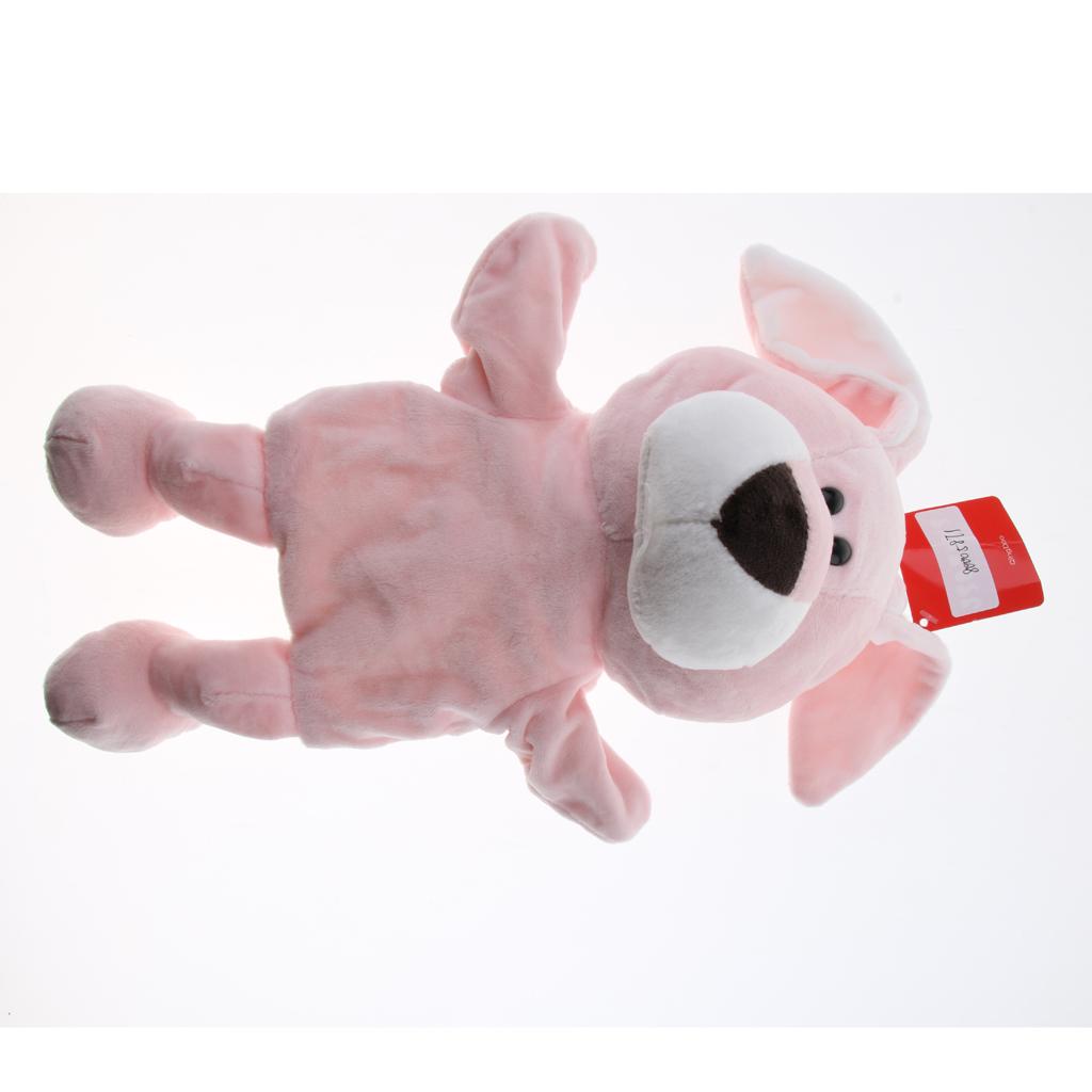 Soft Plush Animal Doll Hand Puppet with Movable Mouth Kids Toy Rabbit