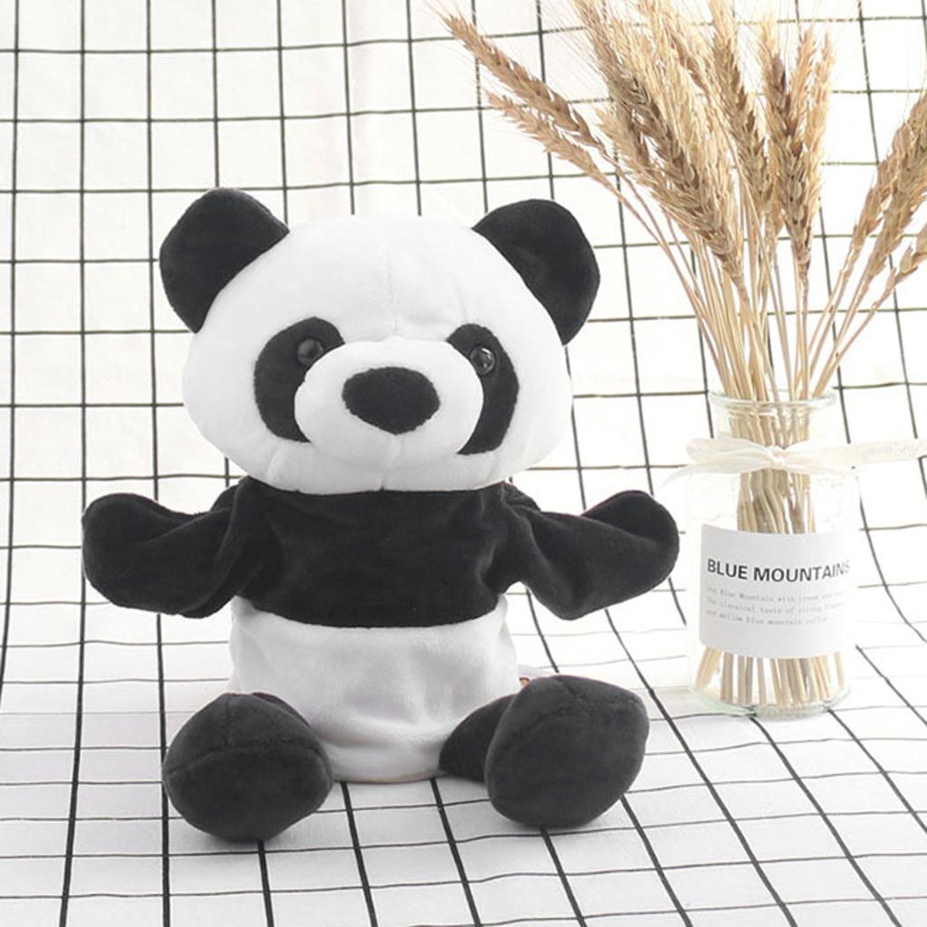 Soft Plush Animal Doll Hand Puppet with Movable Mouth Kids Toy Panda