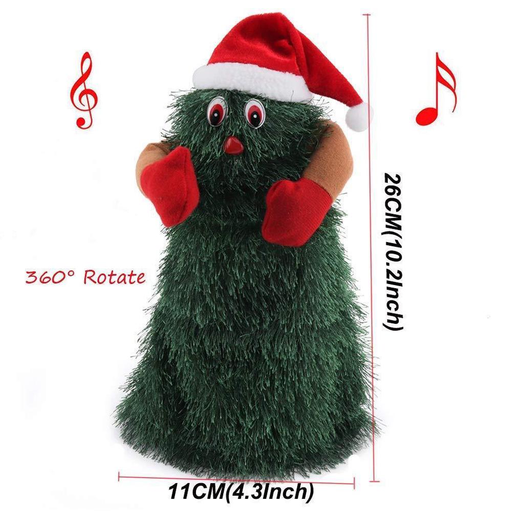 26cm Christmas Dancing Tree Rotating Singing Musical Tree Adorable XMAS Toy