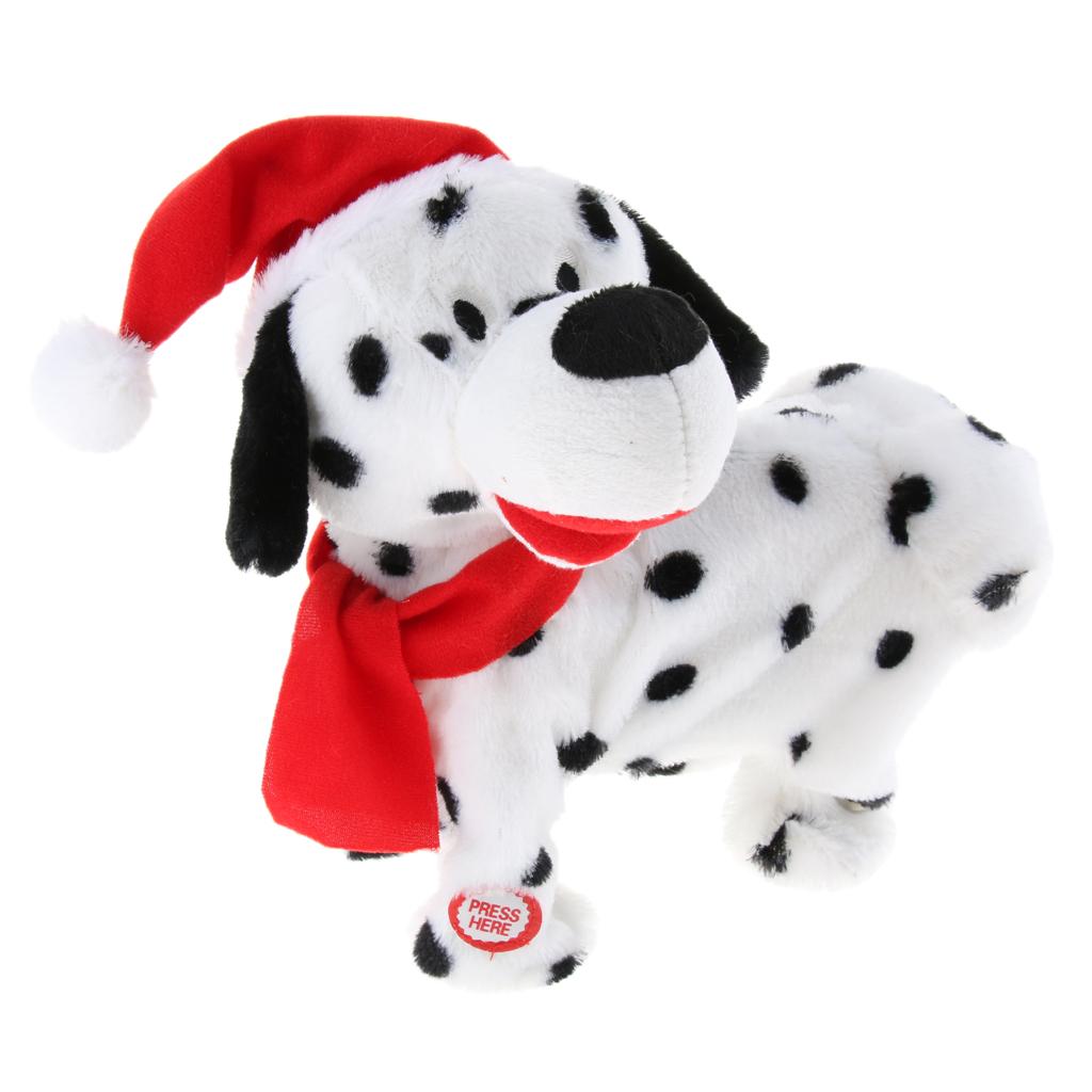 Christmas Hat Animal Doll Kawaii Electric Twerk Dancing Singing Dog Dolls Christmas Kids Gift Home Decor