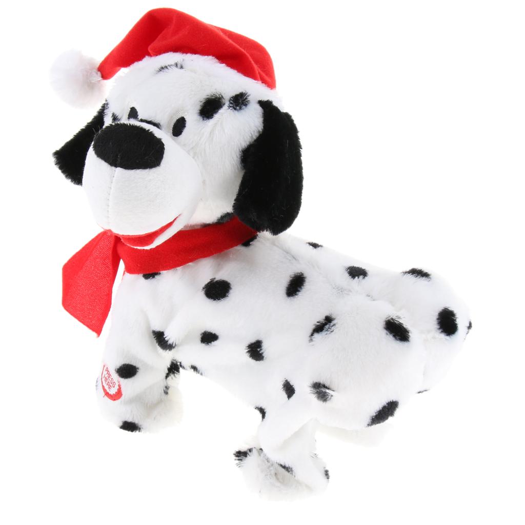 Christmas Hat Animal Doll Kawaii Electric Twerk Dancing Singing Dog Dolls Christmas Kids Gift Home Decor