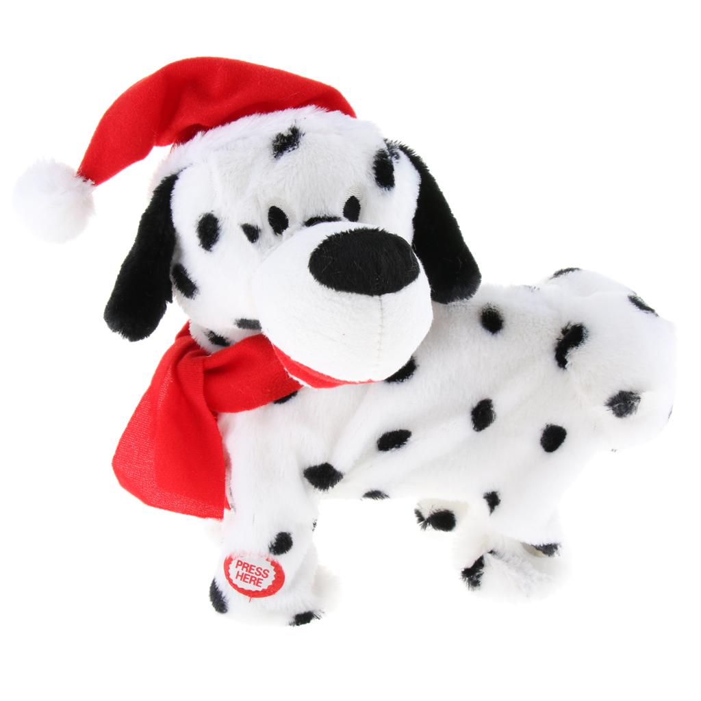 Christmas Hat Animal Doll Kawaii Electric Twerk Dancing Singing Dog Dolls Christmas Kids Gift Home Decor