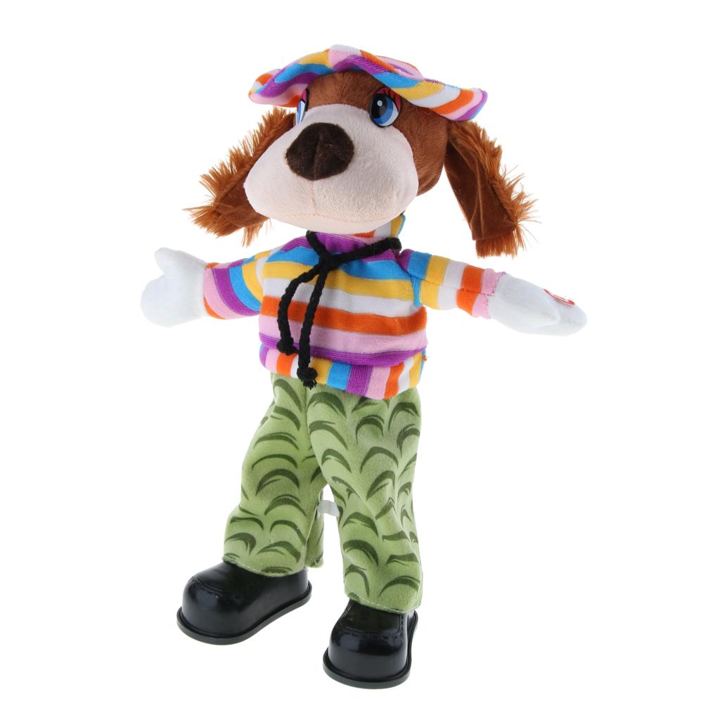 Cute Singing Dancing Naughty Soft Stuffed Animal Toy Animated Decor Dog