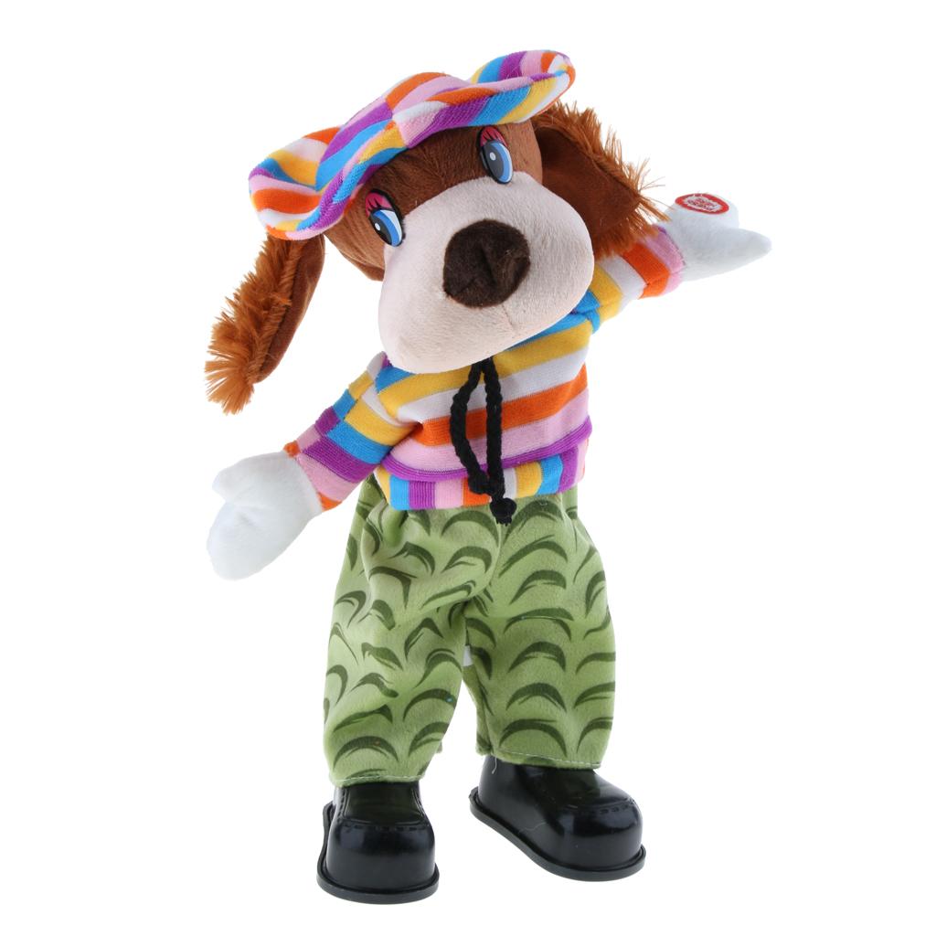 Cute Singing Dancing Naughty Soft Stuffed Animal Toy Animated Decor Dog