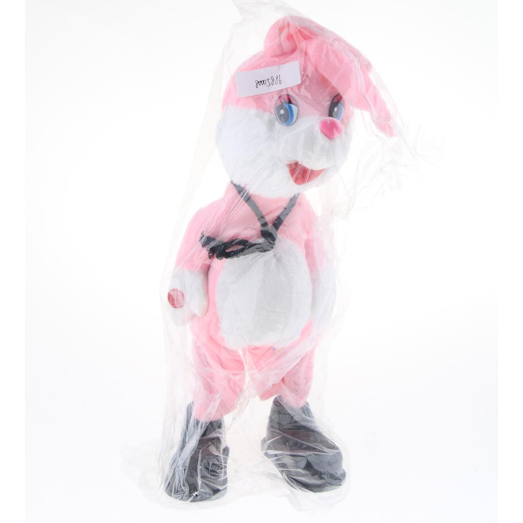 Cute Singing Dancing Naughty Soft Stuffed Animal Toy Animated Decor Rabbit