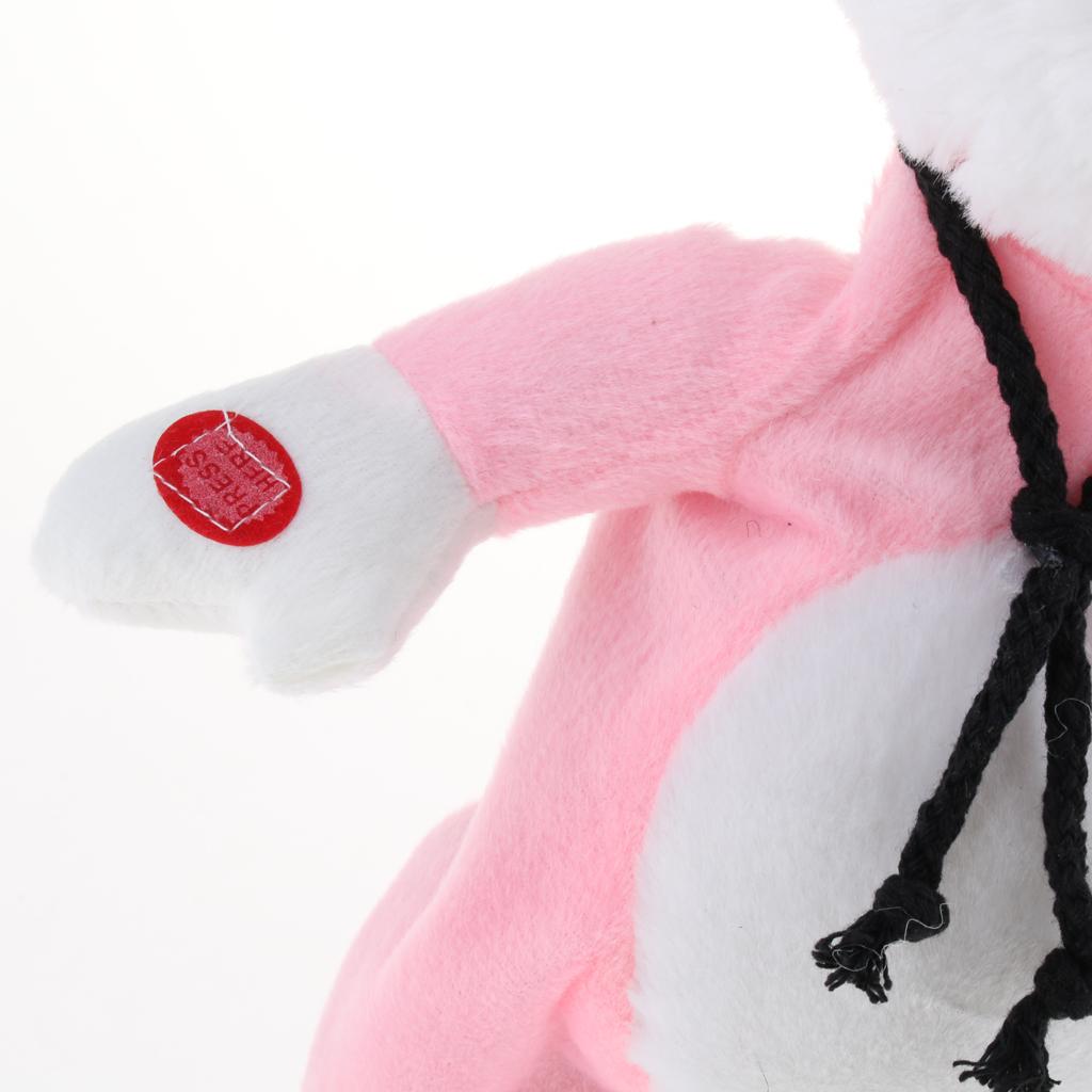 Cute Singing Dancing Naughty Soft Stuffed Animal Toy Animated Decor Rabbit