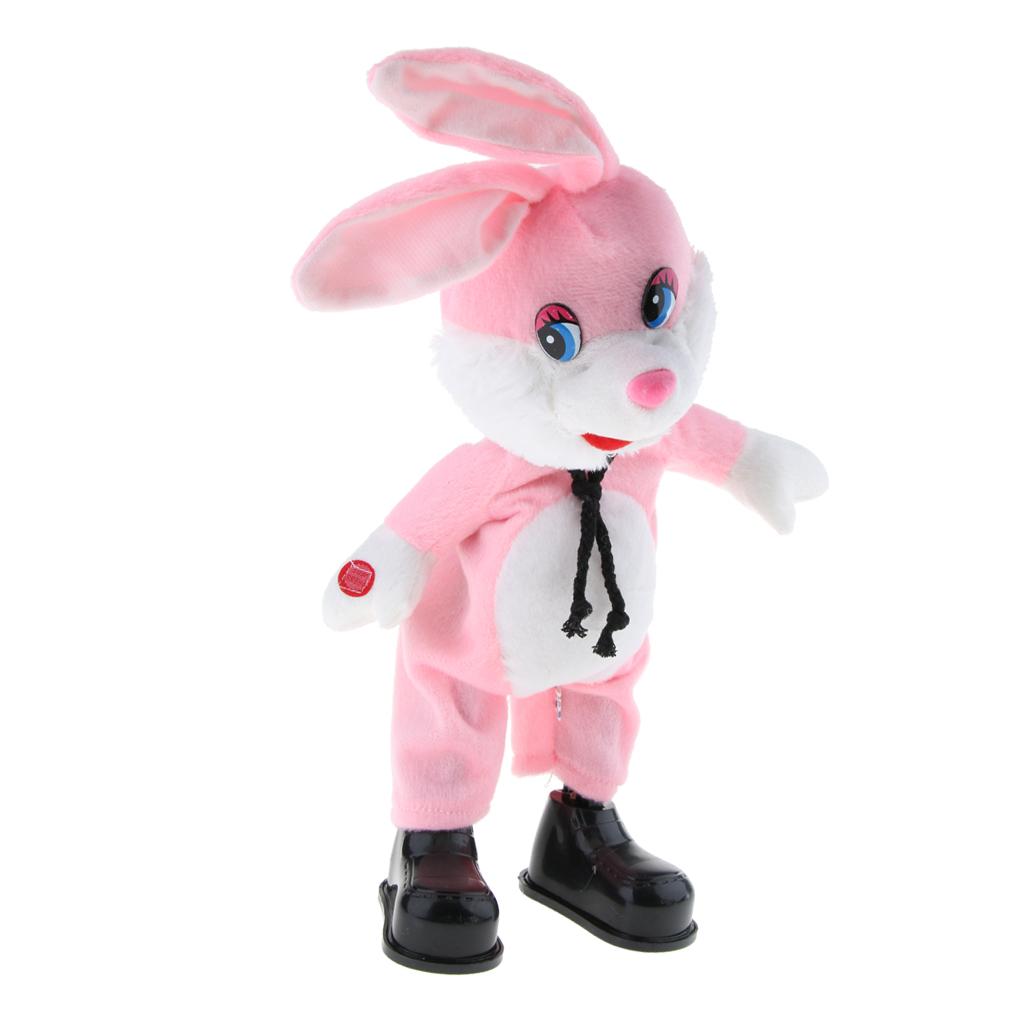 Cute Singing Dancing Naughty Soft Stuffed Animal Toy Animated Decor Rabbit