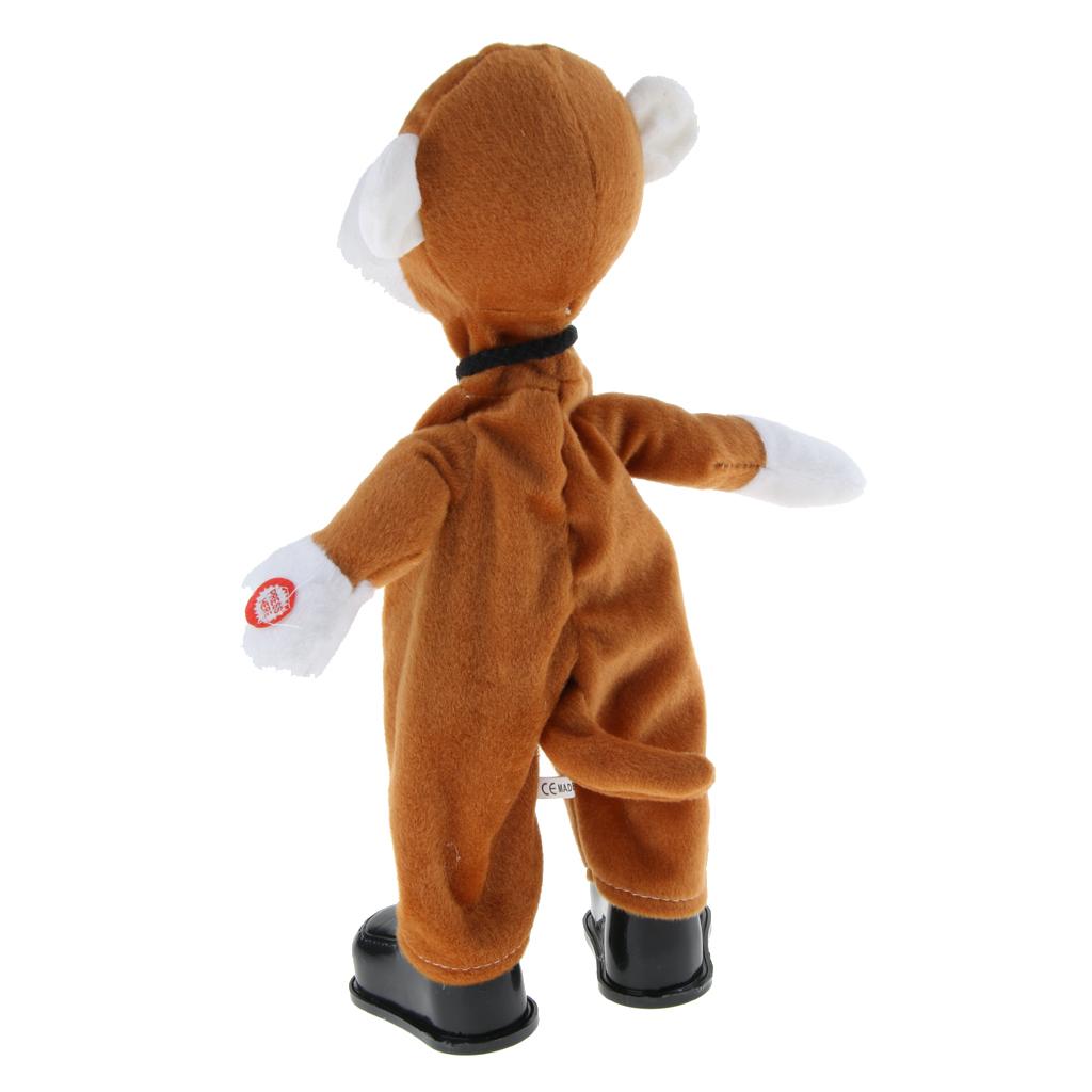 Cute Singing Dancing Naughty Soft Stuffed Animal Toy Animated Decor Monkey