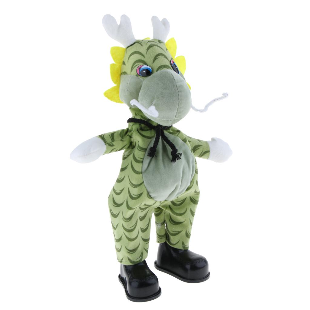 Cute Singing Dancing Naughty Soft Stuffed Animal Toy Animated Decor Dragon