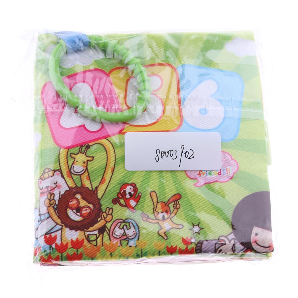 Baby Toddler Preschool Crinkle Squeaky Rattle Soft Cloth Book Toy Style 5