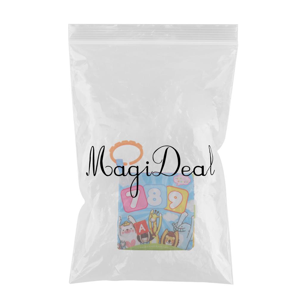 Baby Toddler Preschool Crinkle Squeaky Rattle Soft Cloth Book Toy Style 6