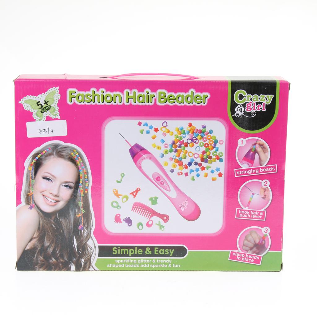 2 In 1 Beader Braider Hair Girls Set Fun Fashion Toy Size S