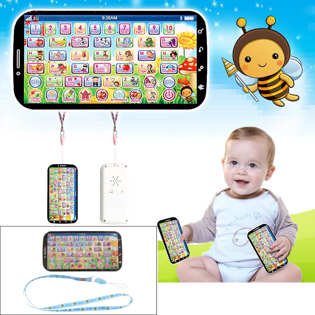 Touch Screen Mobile Phone Toy Baby Kids English Learning Education Machine