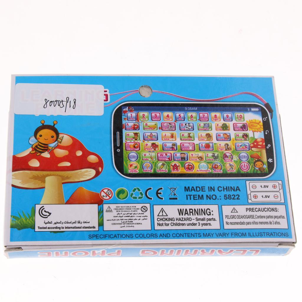 Touch Screen Mobile Phone Toy Baby Kids English Learning Education Machine