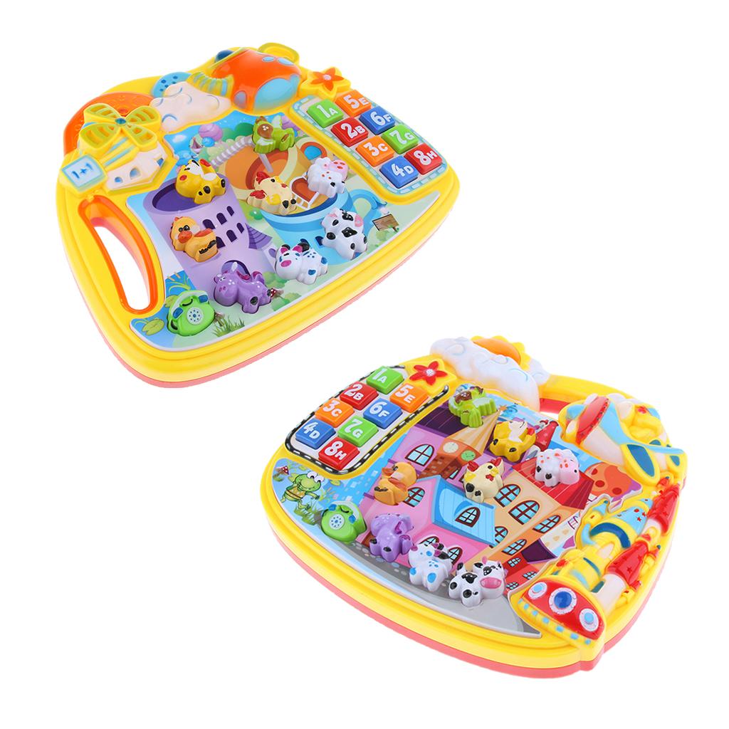 Baby Musical Toys Cartoon Music Piano Keyboard with Animal Sounds for Kids A