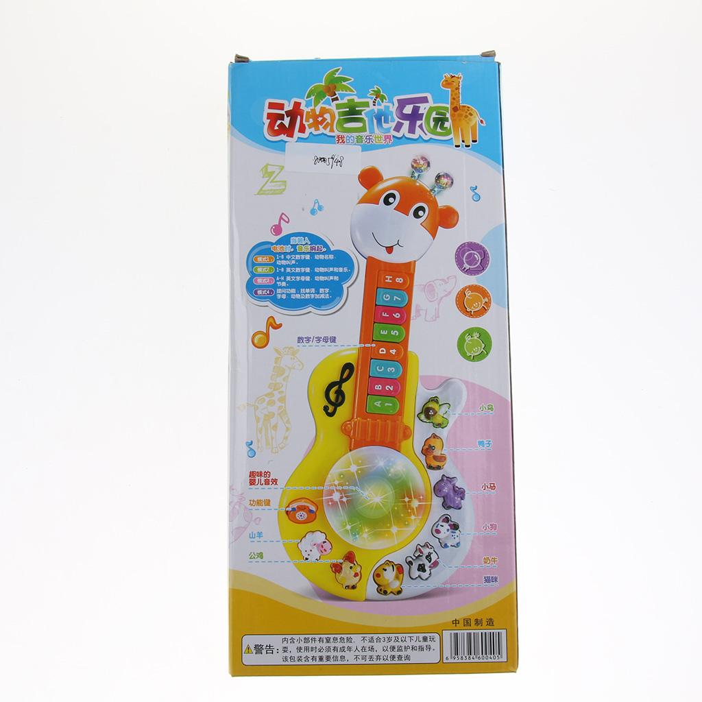 Electric Rock and Roll Giraffe Guitar Toy for Kids Baby