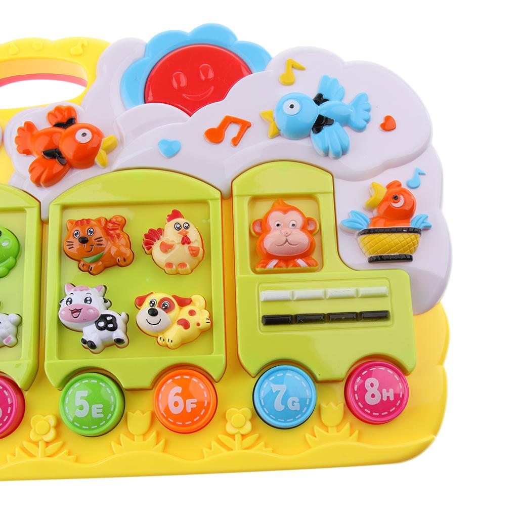 Baby Piano Music Keyboard Toddler Toys with Flash Lights Early Educational Learning