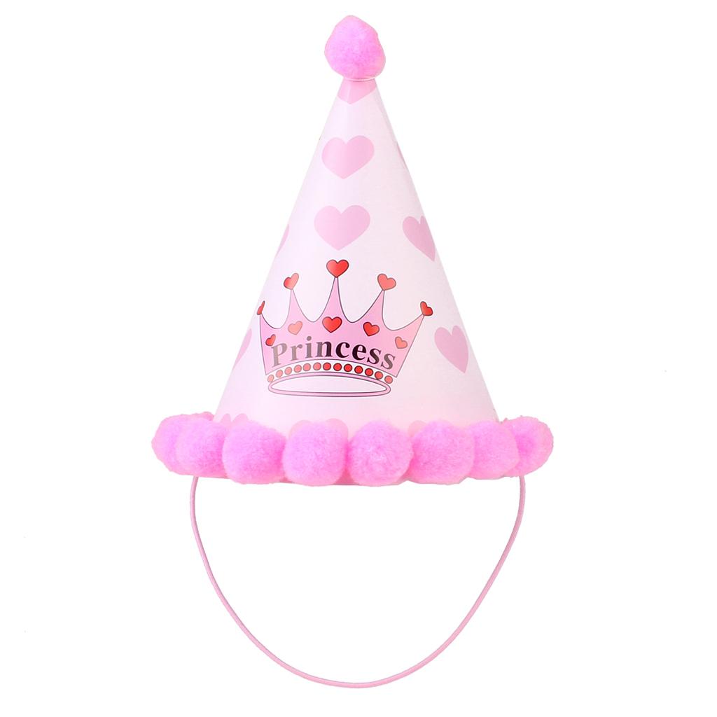 Pet Dog Cat Birthday Party Hat Lovely Happy Birthday Cap Scarf Set Pink