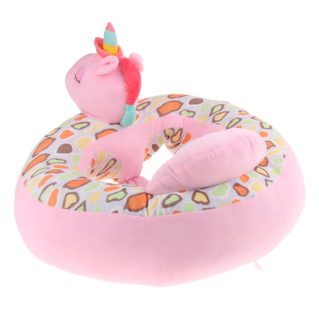 Infant Sitting Chair Baby Support Seat Soft Baby Sofa Pink Unicorn