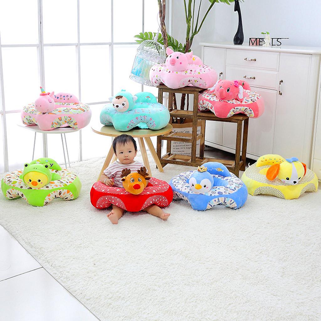 Infant Sitting Chair Baby Support Seat Soft Baby Sofa Pink Unicorn