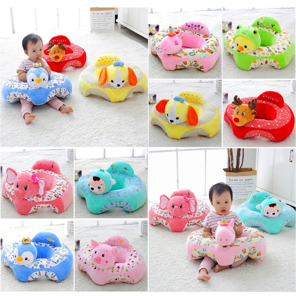 Infant Sitting Chair Baby Support Seat Soft Baby Sofa Pink Unicorn