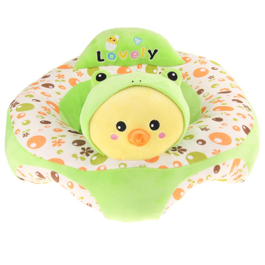 Infant Sitting Chair Baby Support Seat Soft Baby Sofa Green Frog