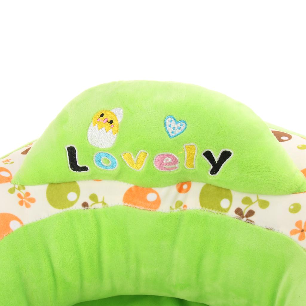Infant Sitting Chair Baby Support Seat Soft Baby Sofa Green Frog