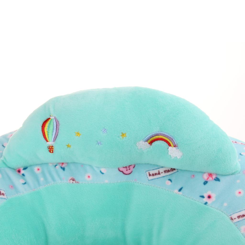 Infant Sitting Chair Baby Support Seat Soft Baby Sofa Mint Green Monkey