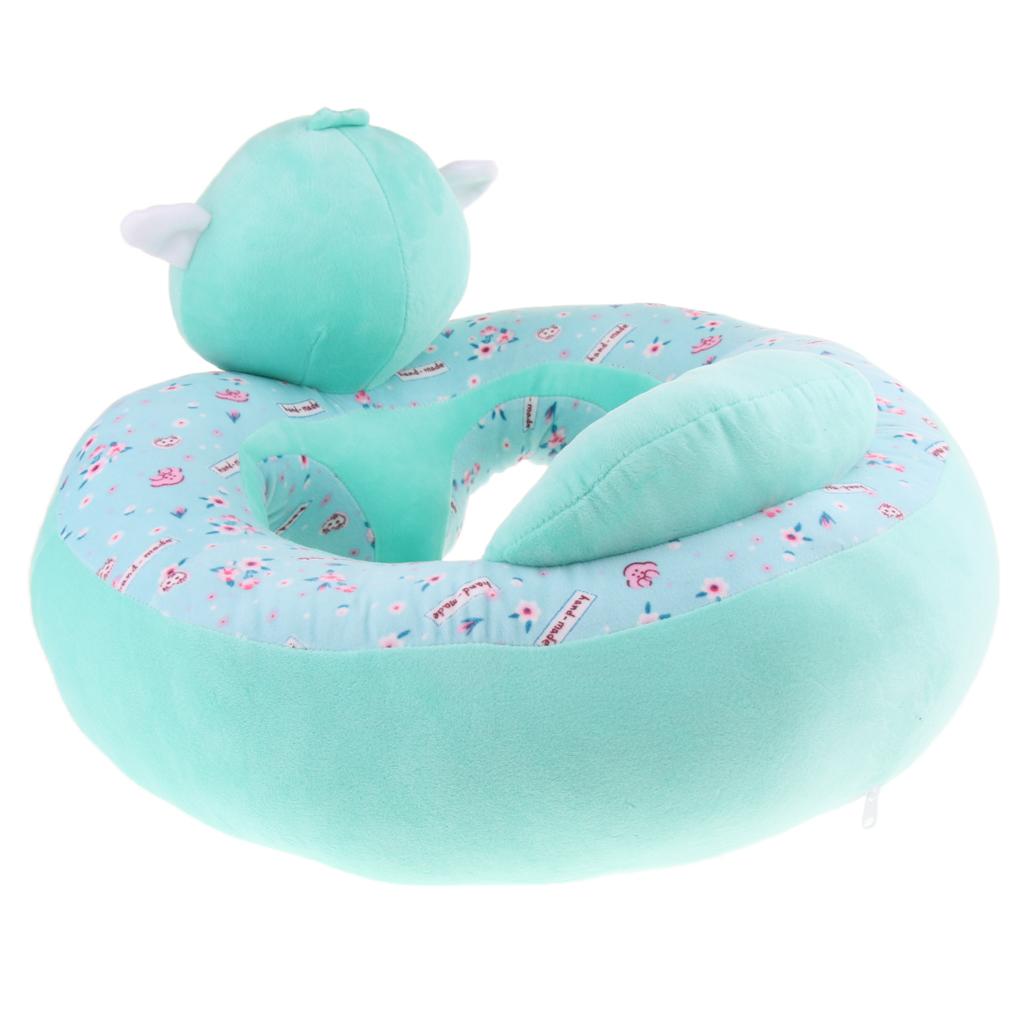Infant Sitting Chair Baby Support Seat Soft Baby Sofa Mint Green Monkey