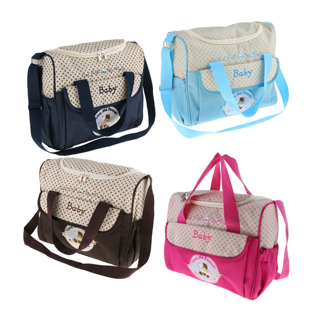Mummy Multifunctional Baby Diaper Changing Maternity Handbag Pink