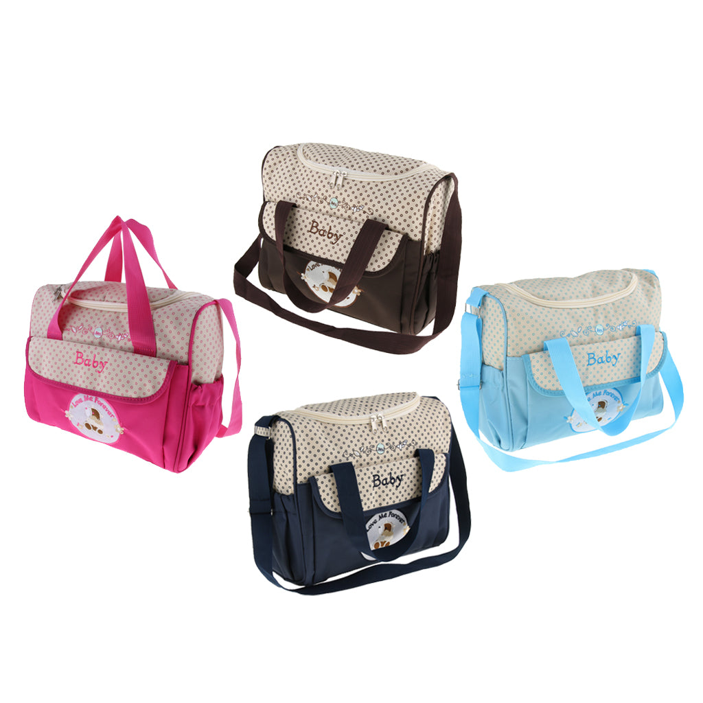 Mummy Multifunctional Baby Diaper Changing Maternity Handbag Pink