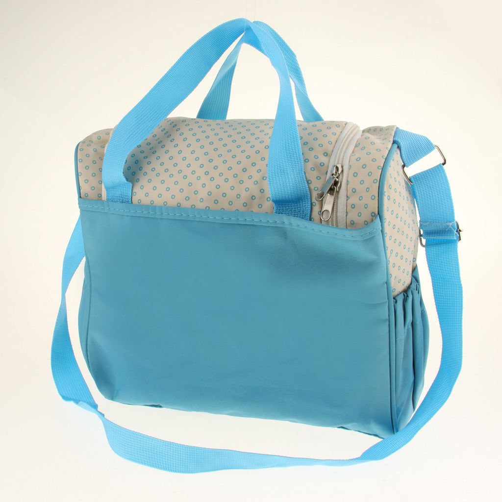 Mummy Multifunctional Baby Diaper Changing Maternity Handbag Sky Blue