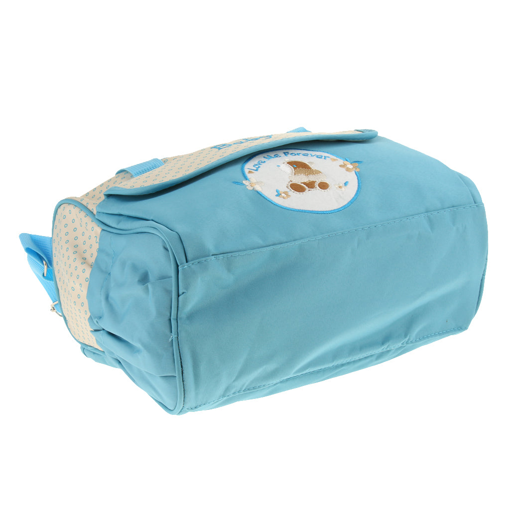 Mummy Multifunctional Baby Diaper Changing Maternity Handbag Sky Blue