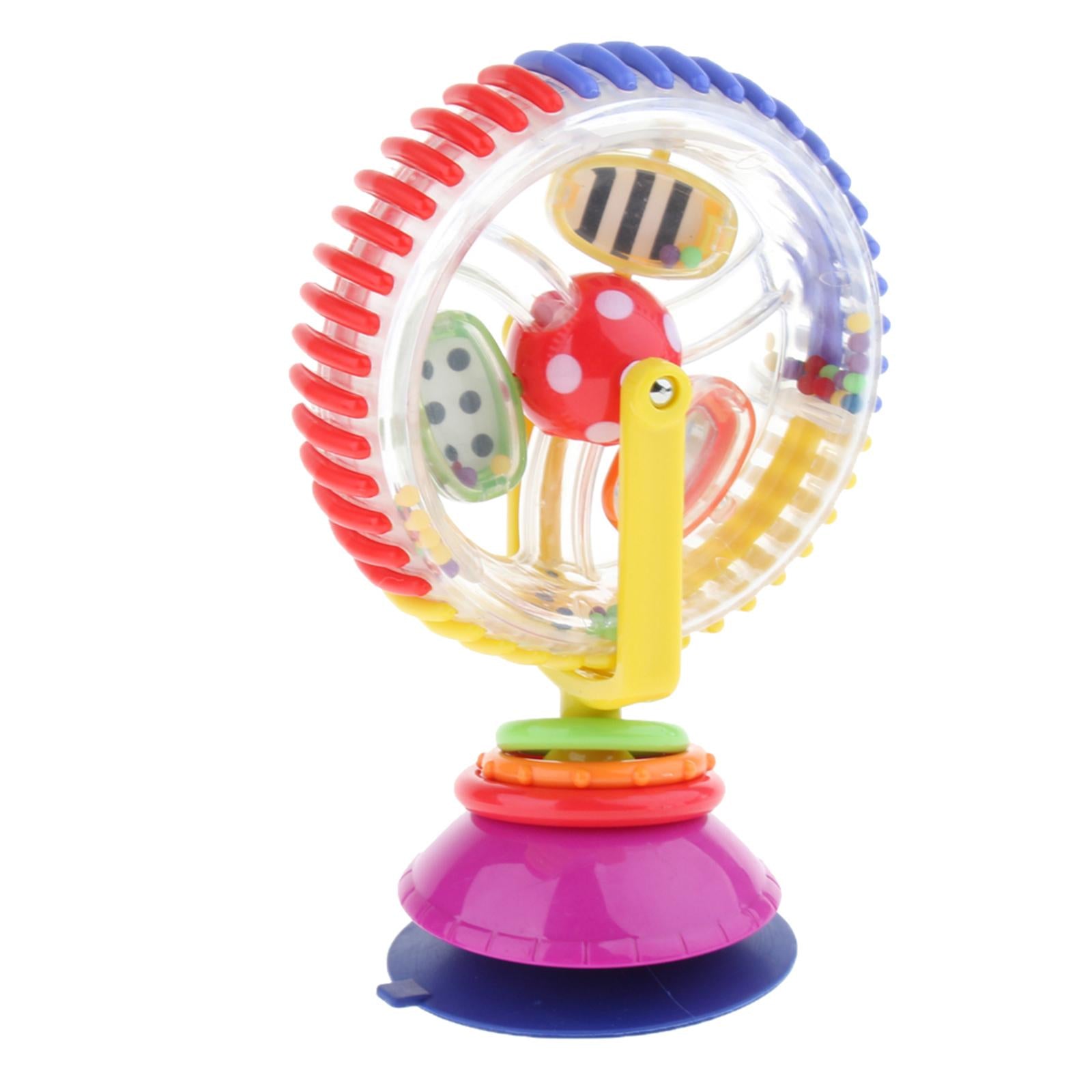 Colorful Rotating Ferris Wheel Toy Activity Center w/ Suction Base, Early Developmental Toy Gift for Baby