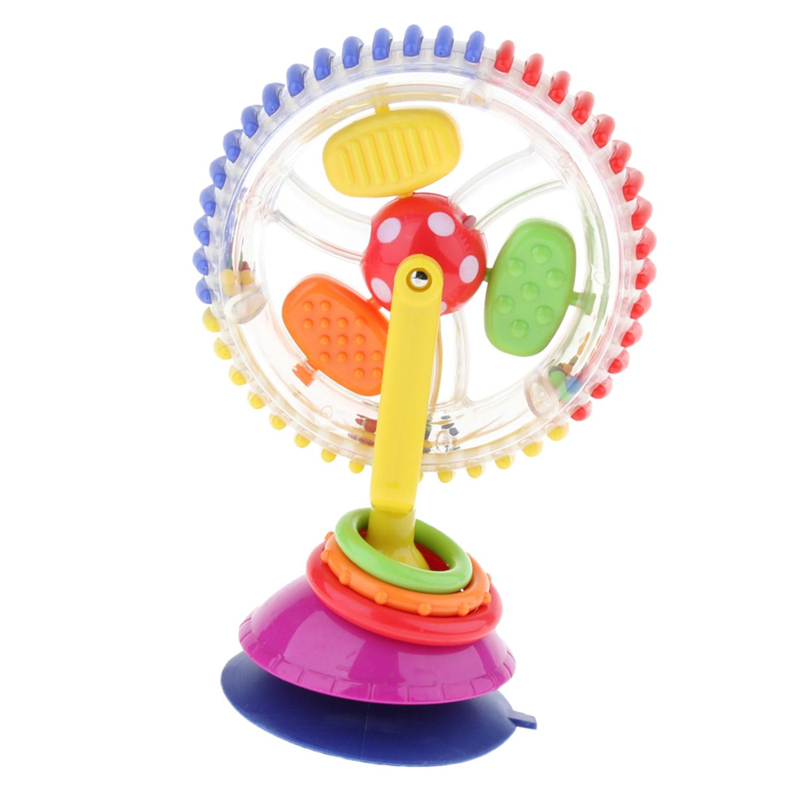 Colorful Rotating Ferris Wheel Toy Activity Center w/ Suction Base, Early Developmental Toy Gift for Baby