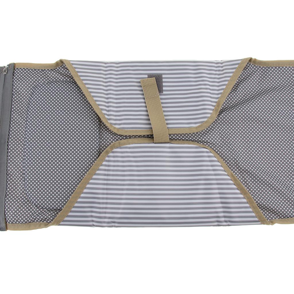 Travel Diaper Changing Bag Pad Mat Padded for Baby Gray stripe