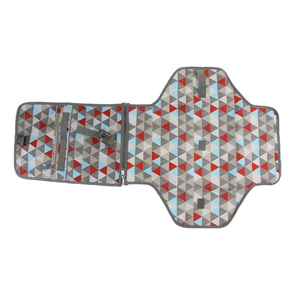 Travel Diaper Changing Bag Pad Mat Padded for Baby Triangle