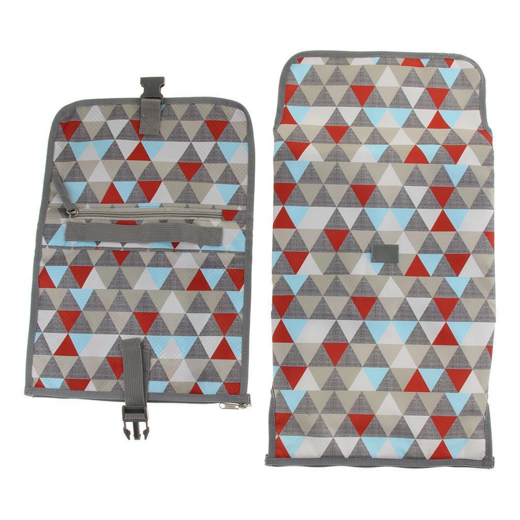 Travel Diaper Changing Bag Pad Mat Padded for Baby Triangle