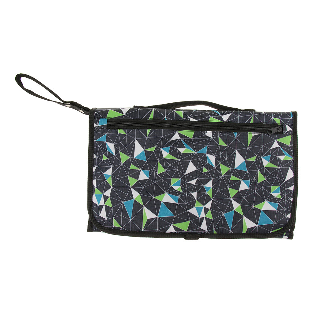 Baby Changing Mat Portable Clutch Diaper Change Pad Station Geometry Pattern