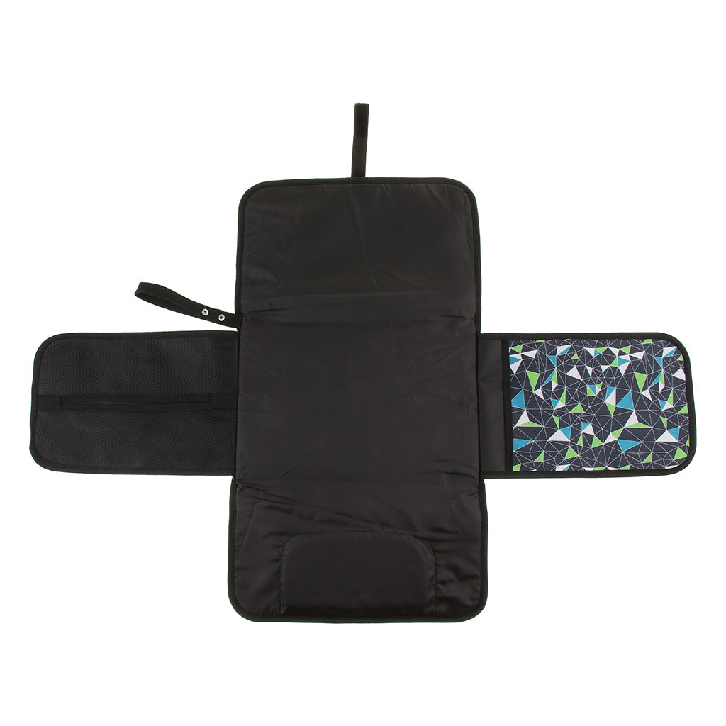 Baby Changing Mat Portable Clutch Diaper Change Pad Station Geometry Pattern