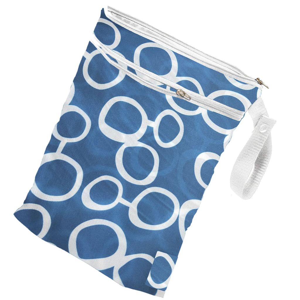 Wet Reusable Cloth Diaper Nappy Bags Waterproof Travel Carry Bag Green Dot